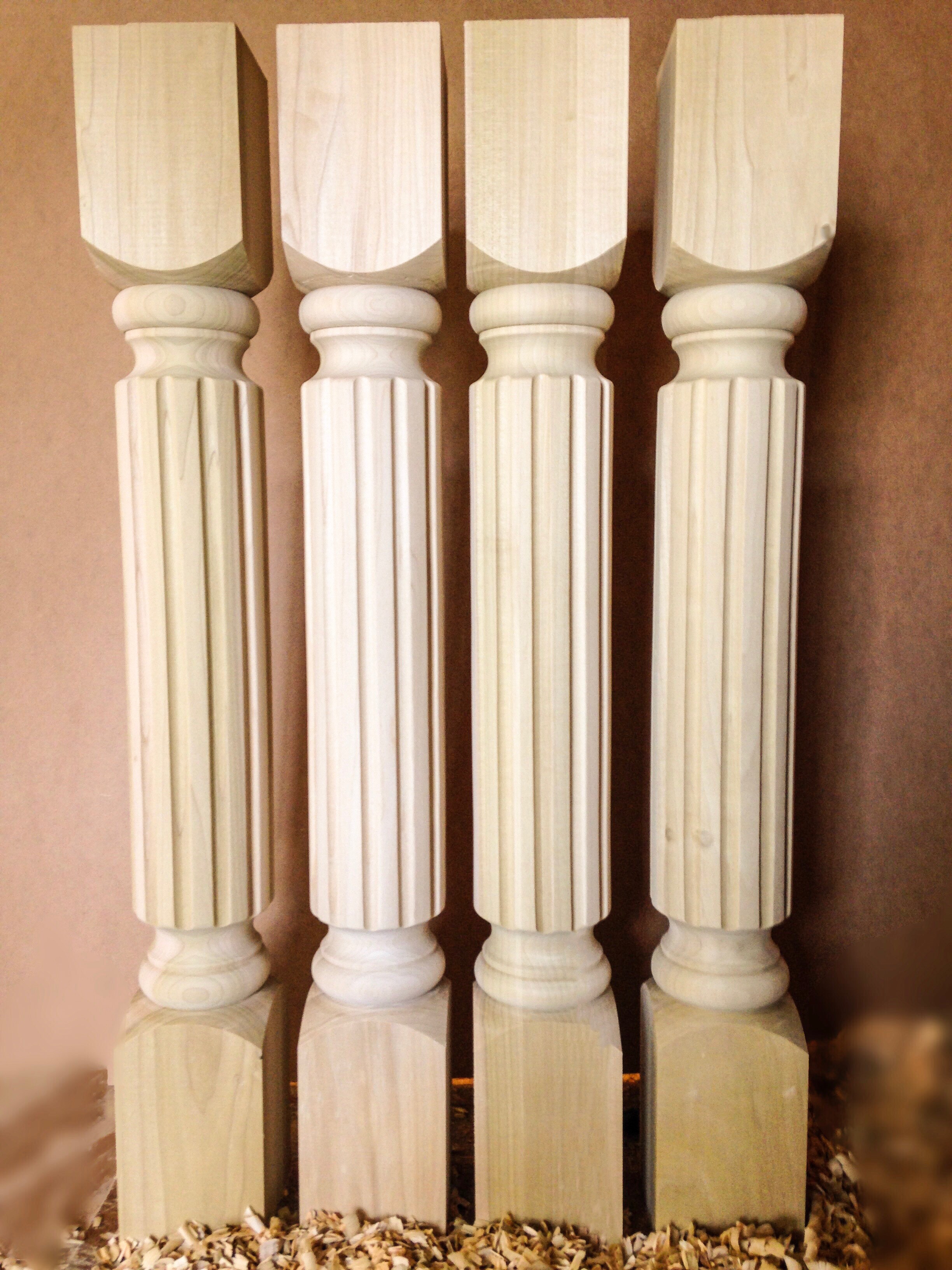 fluted table legs